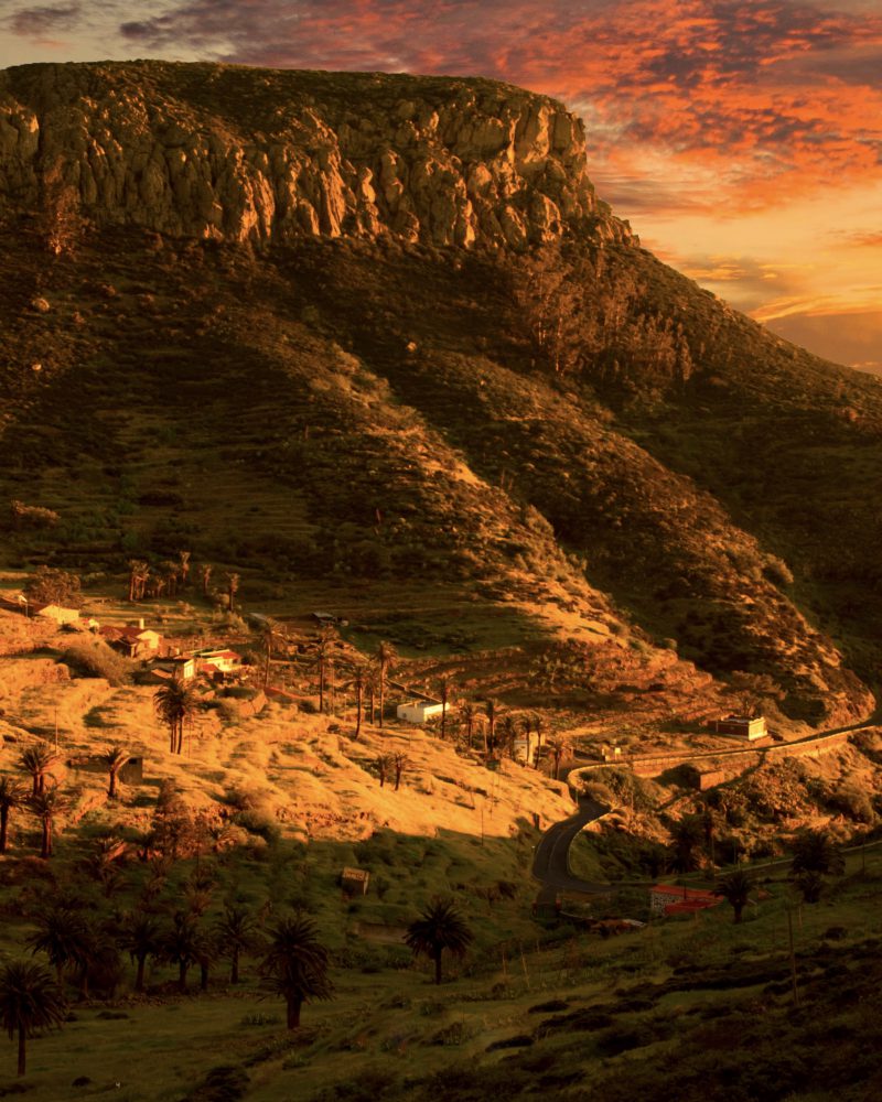 Atardecer en Chipude, La Gomera